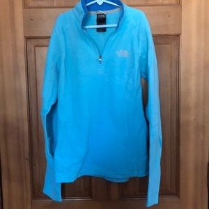 Never Worn Light Blue North Face Quarter Zip